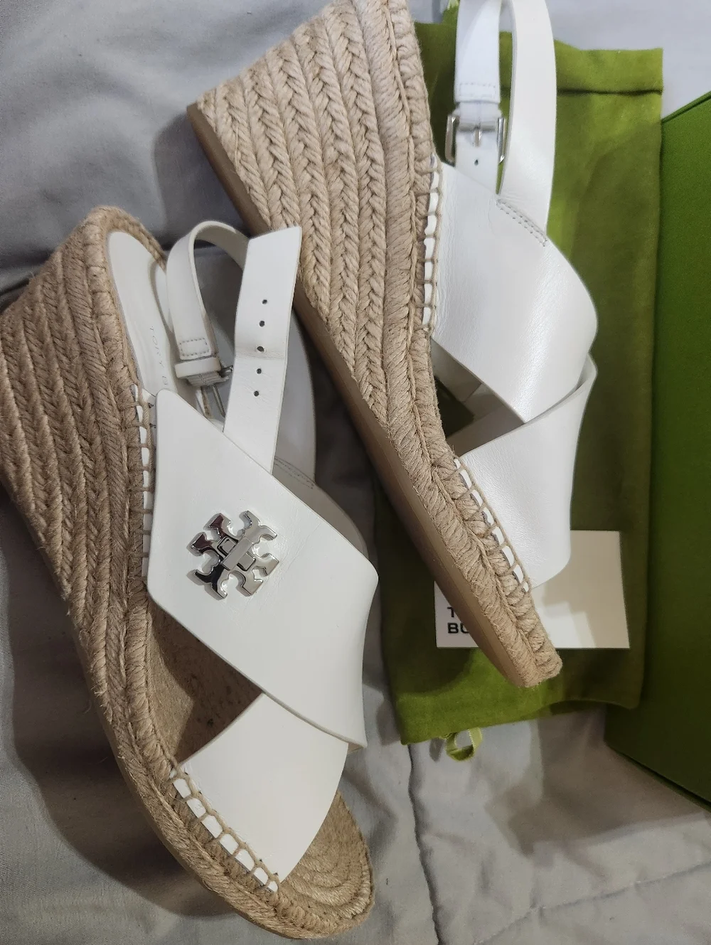 Tory Burch TURNLOCK WEDGE ESPADRILLE New In Box
